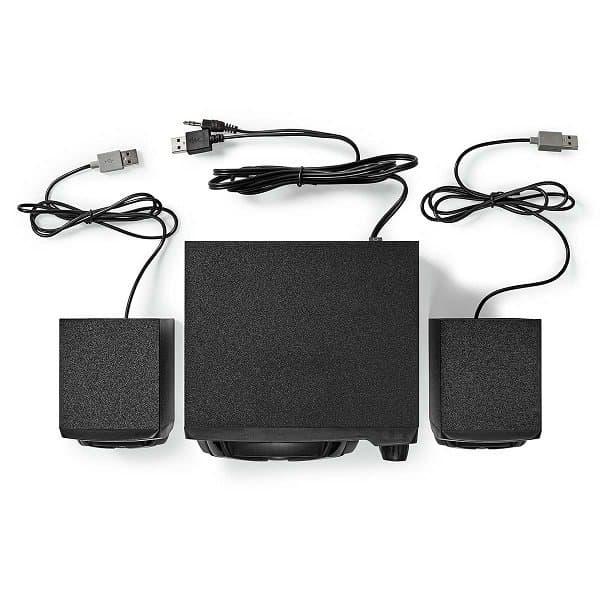 Nedis GSPR31021BK Gaming Speaker 2.1 / 33W / LED