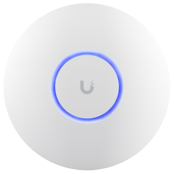 UBIQUITI U6+, WiFi 6, 4 spatial streams, 140 m² (1,500 ft²) coverage, 300+ connected devices, Powered using PoE, GbE uplink.