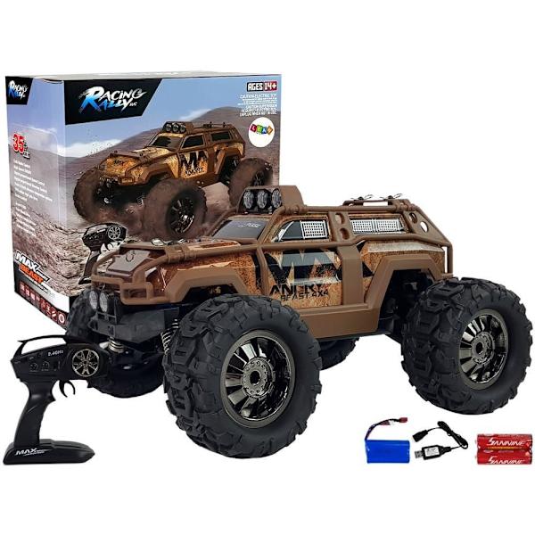Rally Car Remote Controlled Brown 2.4G 1:18 35 km/h Speed Control