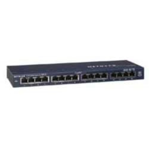 Netgear GS116GE ProSafe Gigabit Ethernet Switch Grå