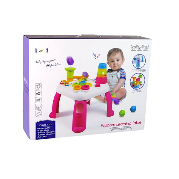 Interactive Educational Table Ball Sorter Slide Blue