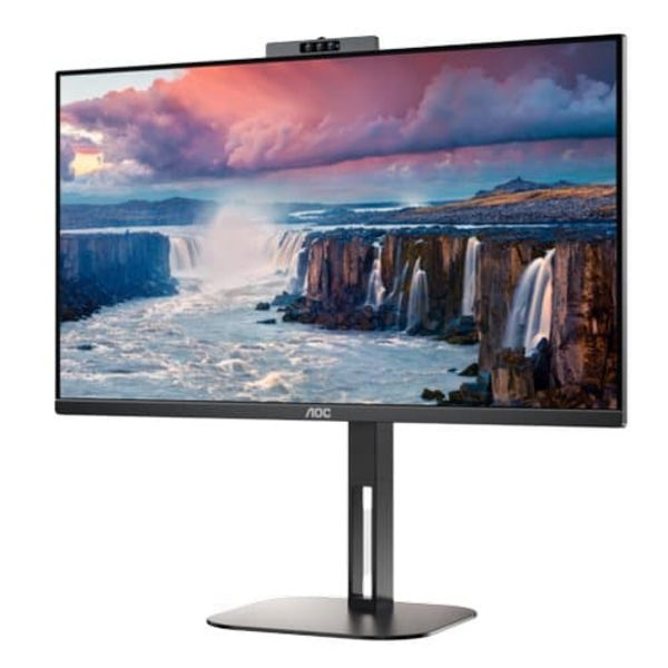 AOC | USB-C Monitor with Webcam | 24V5CW/BK | 23.8 " | IPS | FHD | 16:9 | 75 Hz | 1 ms | 1920 x 1080 | 300 cd/m² | HDMI ports quantity 2 | Black