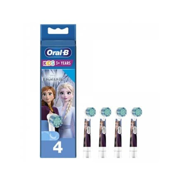 Oral-B | Toothbrush replacement | EB10 4 Frozen II | Heads | For kids | Number of brush heads included 4 | Number of teeth brushing modes Does not app