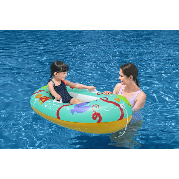 Inflatable Dinghy For Children 119 cm x 79 cm Orange Bestway 34009