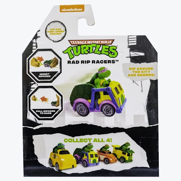 TMNT vehicle with figure Rad Rip Racers, assort., 71046