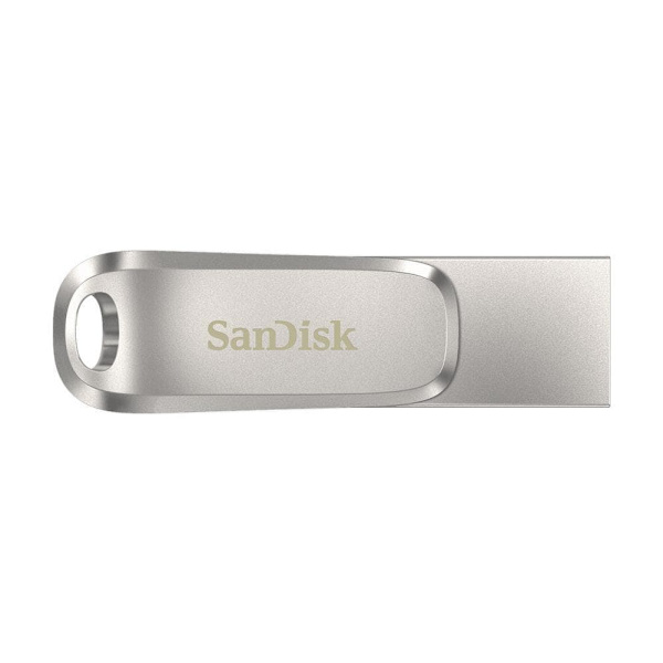 SanDisk Ultra Dual Drive Luxe USB flash drive 512 GB USB Type-A / USB Type-C 3.2 Gen 1 (3.1 Gen 1) Stainless steel Rustfrit stål