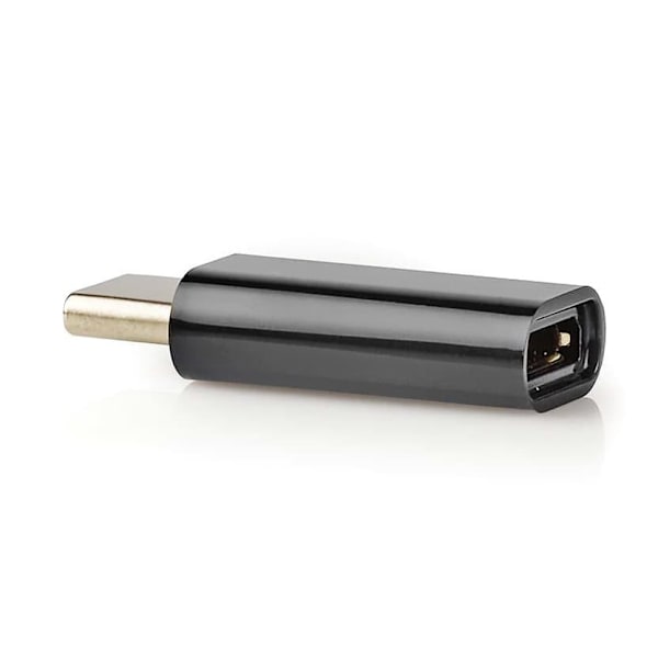 NEDIS USB 2.0 adaptér/ Typ-C zástrčka – Micro B zásuvka/ černá