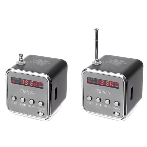 RoGer Bluetooth Wireless Speaker with FM Radio / Handsfree / LED / AUX / USB / 3W