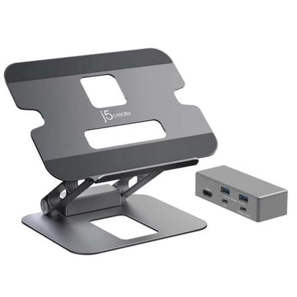 j5create Multi-Angle 4K Docking Stand Grå