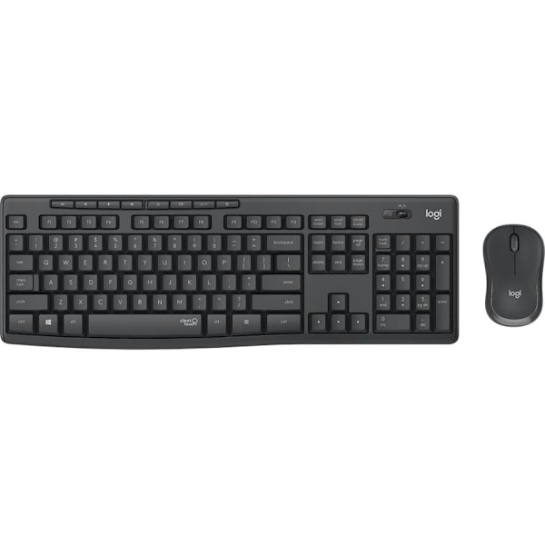 Logitech MK295 Silent Wireless Combo Grafitt