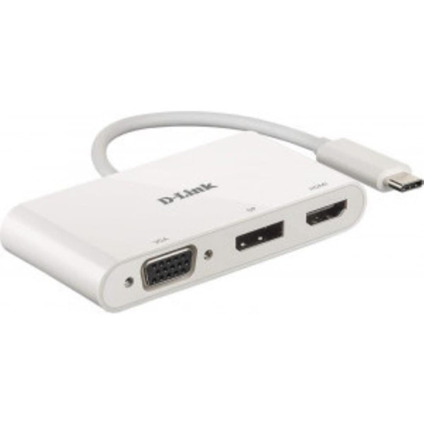 D-Link | 3-in-1 USB-C to HDMI/VGA/DisplayPort Adapter | DUB-V310 | USB hub | USB Type-C