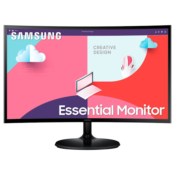 Samsung LS24C360EAUXEN LED display 61 cm (24") 1920 x 1080 pixels Full HD Black Sort