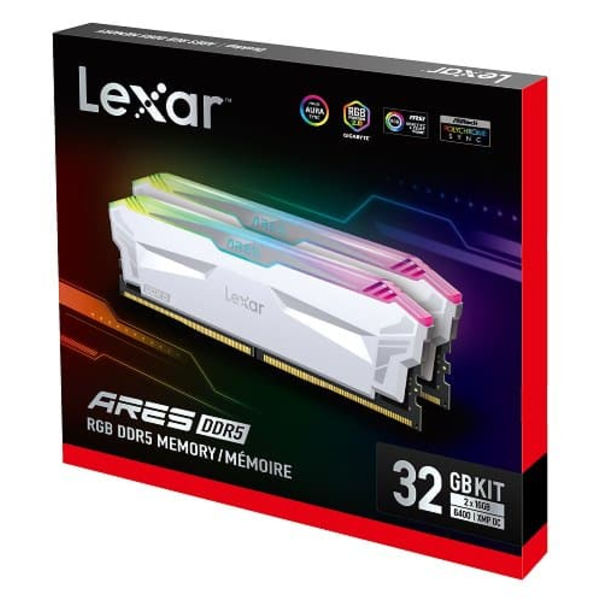 Lexar | ARES | 32 Kit (16GBx2) GB | DDR5 | 6400 MHz | PC/server | Registered No | ECC No