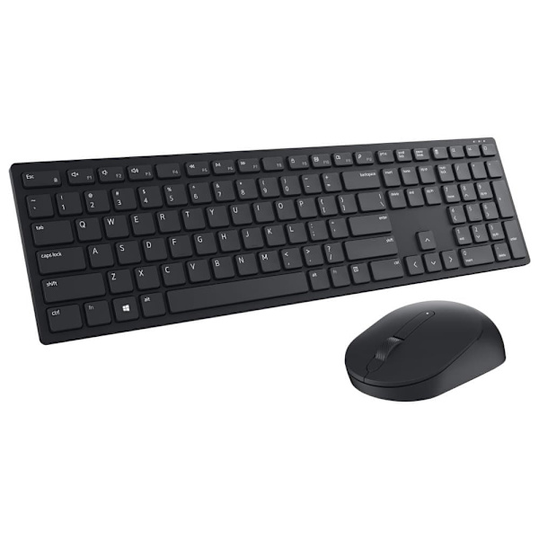 Dell KM5221W Pro | Keyboard and Mouse Set | Wireless | Ukrainian | Black | 2.4 GHz