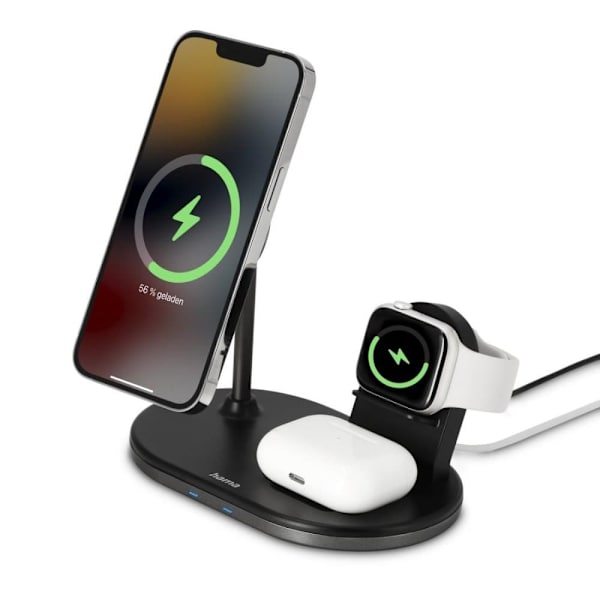Hama "MagCharge" Multi-Charging Station, Wireless Charging for iPhone, AirPods