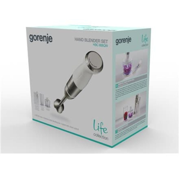 Gorenje | Blender | HBC806QW | Hand Blender | 800 W | Number of speeds Variable | Chopper | White