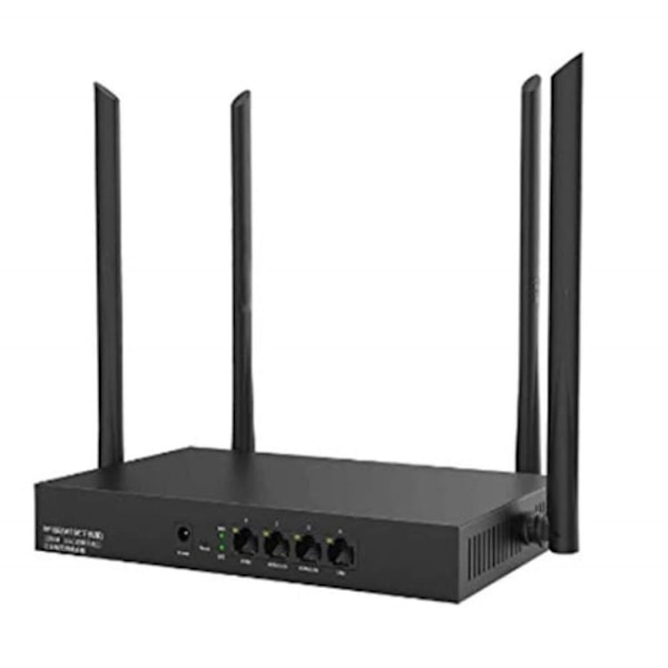ROUTER TENDA AC1200, WIRELESS HOTSPOT ROUTER "W18E" (timbru verde 0.8 lei) Sort