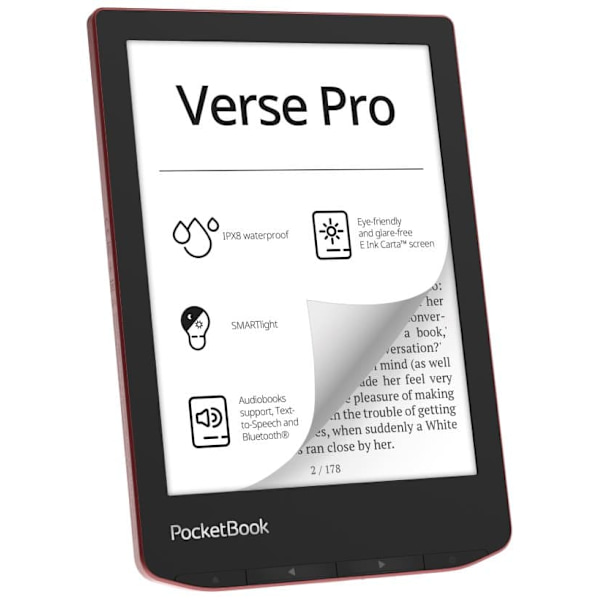 PocketBook e-reader Verse Pro 6" 16GB, passion red