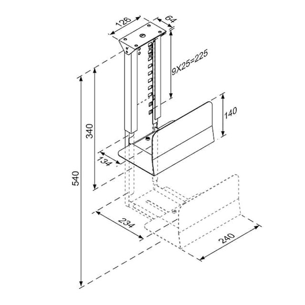 Neomounts CPU-D200BLACK CPU holder - max 30 kg - universal