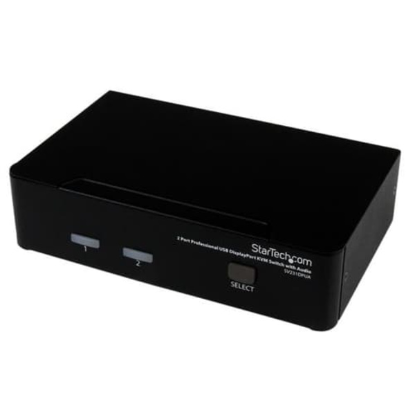 2 PORT DISPLAYPORT KVM SWITCH/IN Svart