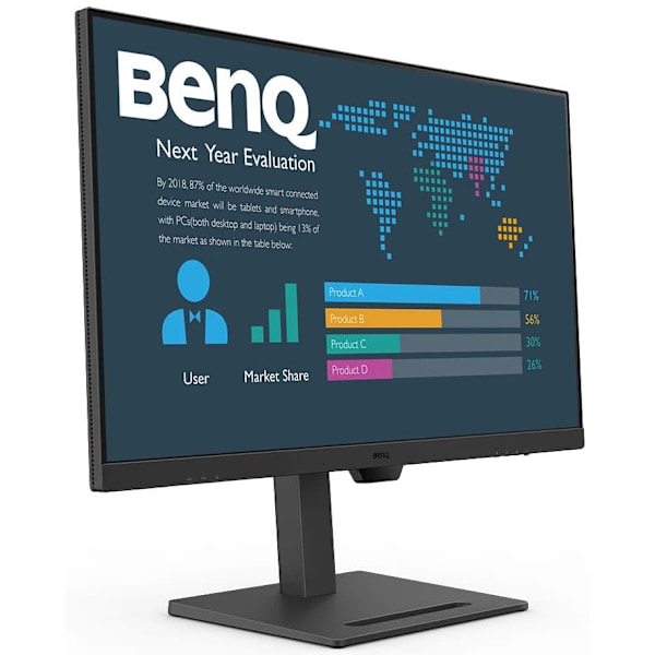 BenQ BL2490 computer monitor 60.5 cm (23.8") 1920 x 1080 pixels Full HD Black Svart