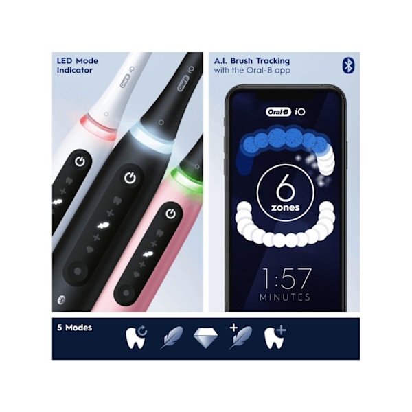 Braun Oral-B iO5 Duo Matt Black/Quite White electric toothbrush