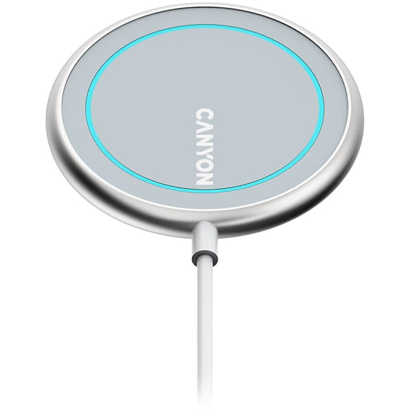 CANYON wireless charger WS-100 15W Magnetic Silver