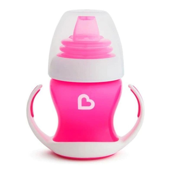 MUNCHKIN Gentle Transition Trainer Cup, 4m+, 118ml, Pink, 05178602www