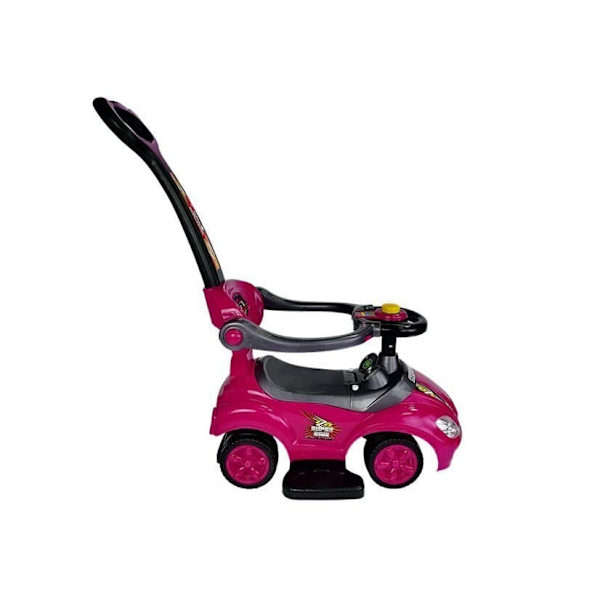 Toddlers Ride On Push Along with Parent Handle Mega Car 3in1 Pink