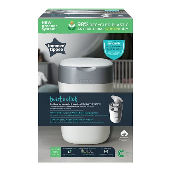 TOMEE TIPPEE diapers container Sangenic Twist&Click, cotton white, 85100102