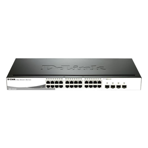 DLINK SW 24P-GB 4CMB 12P-POE SMART RM