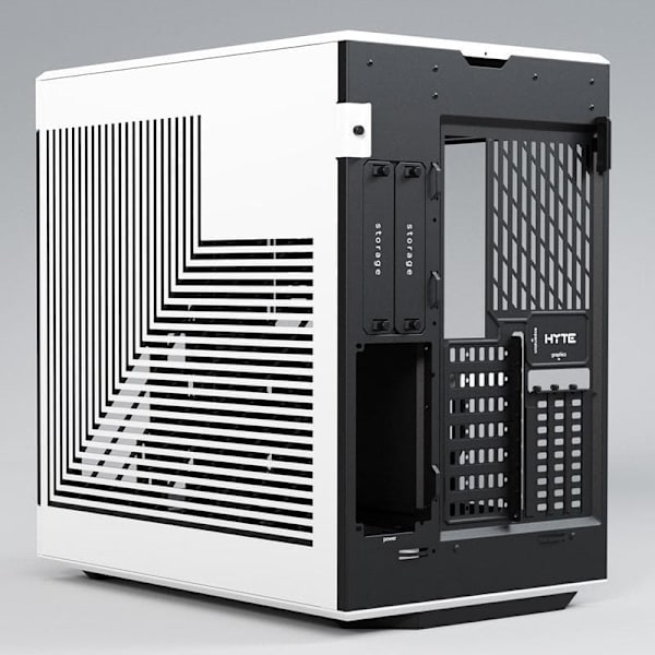 HYTE Y60 Midi Tower Black, White Sort, Hvit