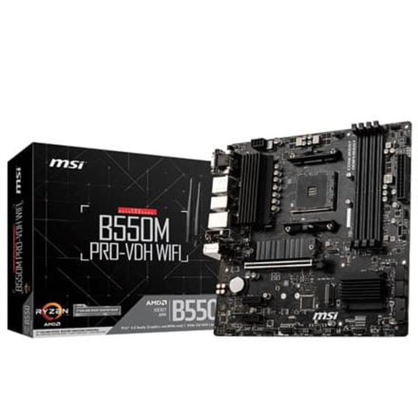 MSI B550M PRO-VDH WIFI motherboard AMD B550 Socket AM4 micro ATX