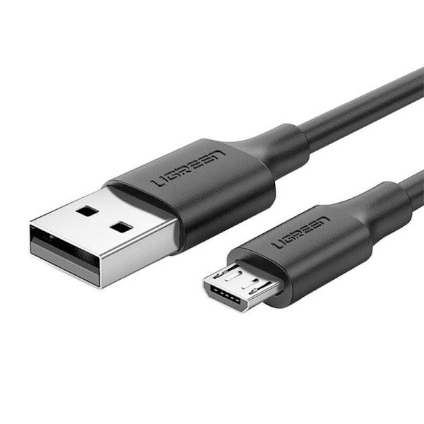CABLU alimentare si date Ugreen, "US289", Fast Charging Data Cable pt. smartphone, USB la Micro-USB, nickel plating, PVC, 2m, negru "60138" (timbru ve