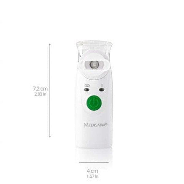 Medisana | Ultrasonic Inhalator, Mini | IN 525 | High efficiency through innovative micro-membrane nebulisation (mesh technology) with ultrafine dropl