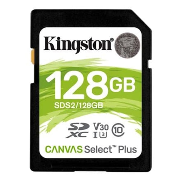 Kingston Technology 128GB SDXC Canvas Select Plus 100R C10 UHS-I U3 V30