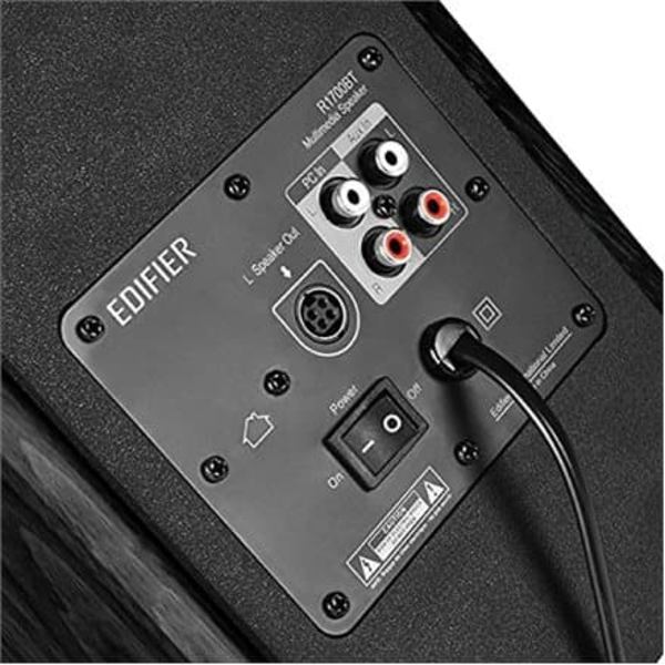 BOXE EDIFIER 2.0, RMS:  66W (2 x 15W, 2 x 18W), bluetooth, telecomanda wireless, volum, bass, treble,  dual RCA, black, "R1700BT"  (timbru verde 11.00