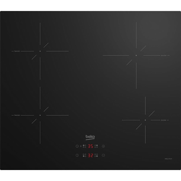 BEKO Induction Hob HII64400SMT, Width 59 cm Sort