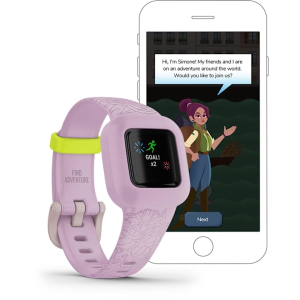 Garmin activity tracker for kids Vivofit Jr.3, lilac floral