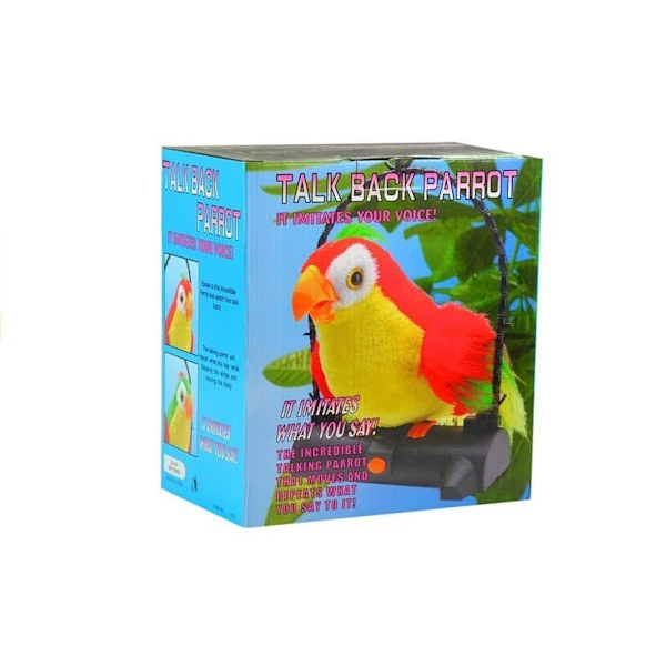 Talk Back Parrot - Imitates Your Voice and Sounds