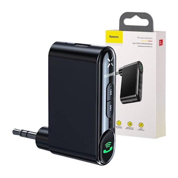 Adapteris Baseus Bluetooth AUX Transmitter Black