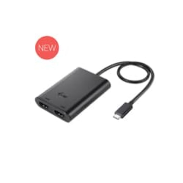 USB-C dual HDMI Video Adapter 2x HDMI PORT 4K Ultra HD    kompatybilny z Thunderbolt3 Svart