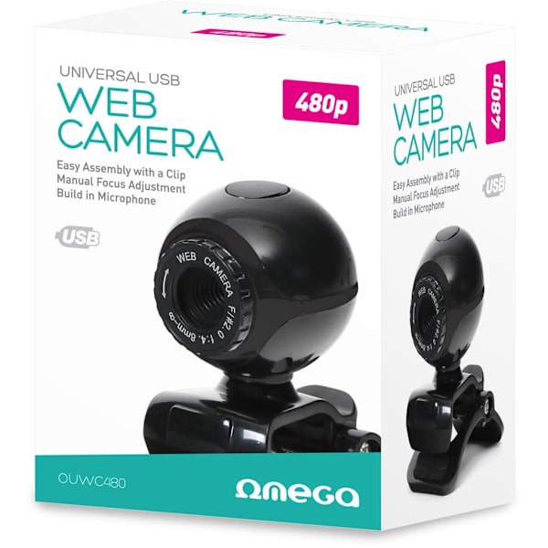 Omega web cam OUWC480, black
