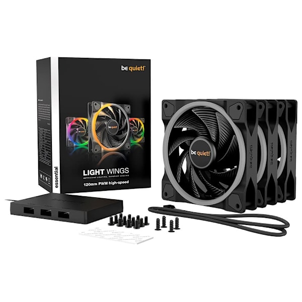 be quiet! LIGHT WINGS 120mm PWM high-speed Triple-Pack
