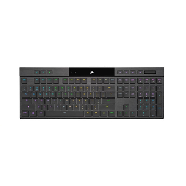 K100 AIR WIRELESS RGB Ultra-Thin Mechanical Gaming Keyboard - CHERRY MX Ultra Low Profile Tactile (NA) "CH-913A01U-NA", (timbru verde 0.8 lei) Sort