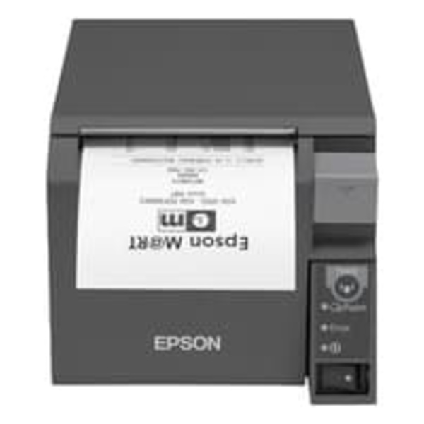 Epson TM-T70II (025A0): Serial + Built-in USB, PS, Black, EU Sort