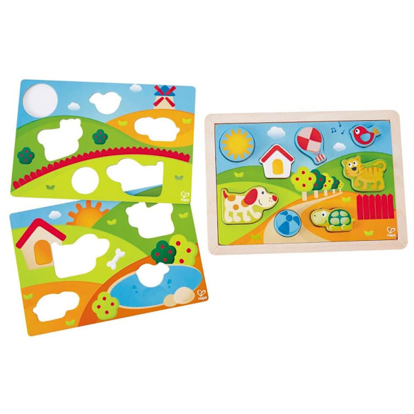 HAPE Sunny Valley Puzzle 3 in 1, E1601A