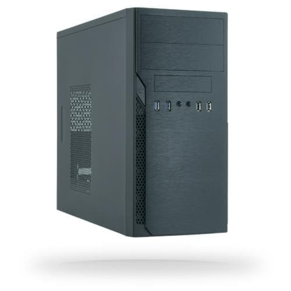 Chieftec ATX mini-tour alu brossé SECC Tower Black Sort