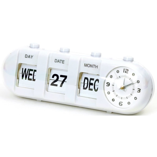 Platinet alarm clock January, white (43627)
