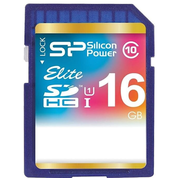 Silicon Power memory card SDHC 16GB Elite